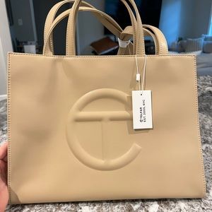 Telfar Medium Shopping Bag Cream